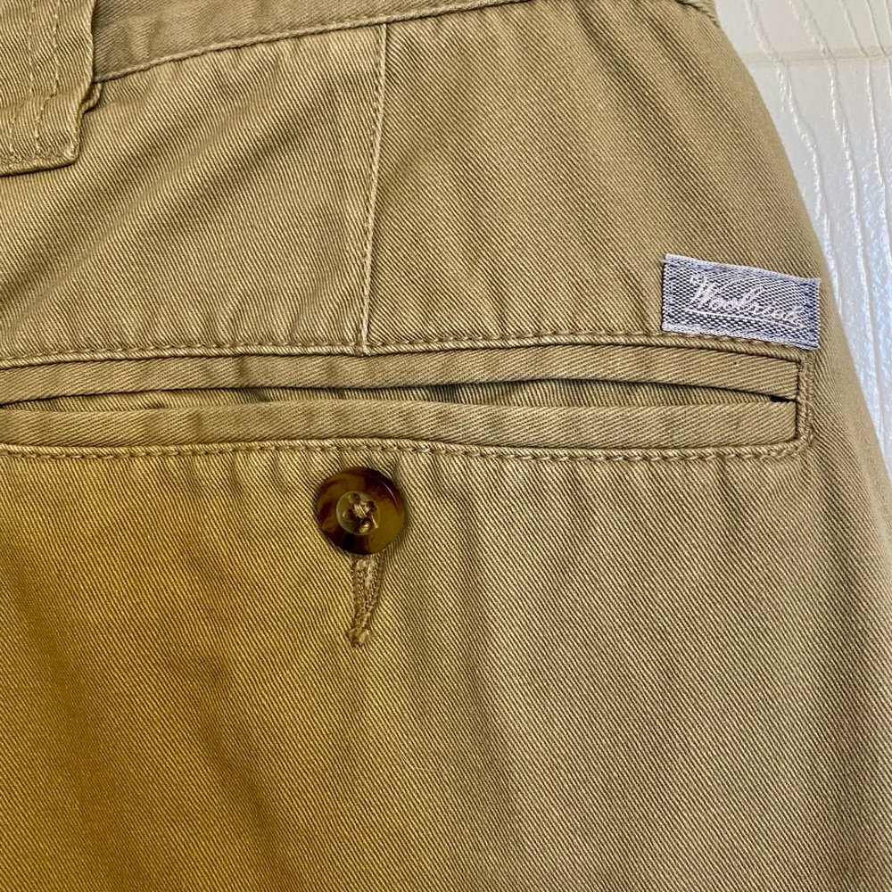 Woolrich Men's Khaki Flannel Lined Chinos - Picture 4 of 7